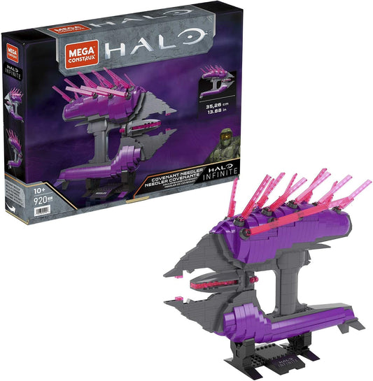 Mega Conjunto de Construção Construx Halo Infinite – Covenant Needler (Edição de Colecionador), Brinquedo de Montar para Crianças, HDC30