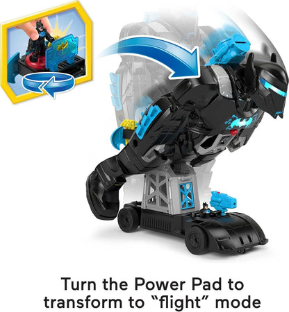 Fisher-Price Imaginext DC Super Friends Bat-Tech Batbot, robô Batman transformável 2 em 1 com luzes e sons para crianças de 3 a 8 anos, HBV67