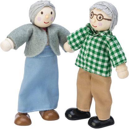 Le Toy Van - Conjunto de jogos de avós de madeira para casas de bonecas | Conjuntos de acessórios para casa de bonecas Daisylane - adequados para maiores de 3 anos