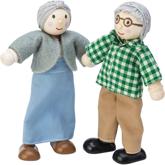 Le Toy Van - Conjunto de jogos de avós de madeira para casas de bonecas | Conjuntos de acessórios para casa de bonecas Daisylane - adequados para maiores de 3 anos