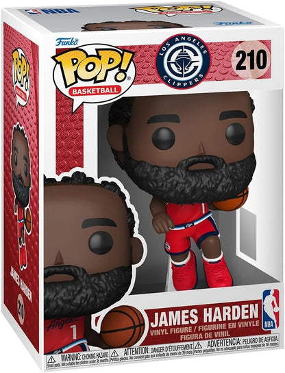 Funko Pop! NBA: Clippers - James Harden - Jogadores da NBA - Boneco colecionável de vinil - Ideia para presente - Produtos oficiais - Brinquedos para crianças e adultos - Fãs de esportes - Boneco modelo para colecionadores e exposição