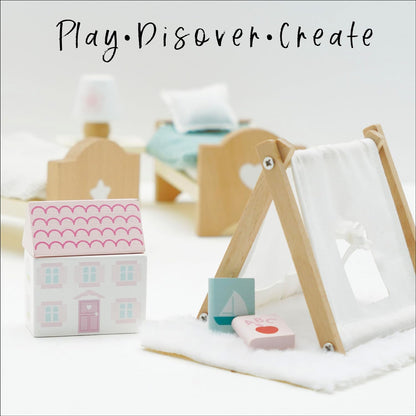 Le Toy Van - Casa de bonecas de madeira Daisylane Conjunto de jogos infantis para casas de bonecas | Conjuntos de móveis para casas de bonecas - adequados para maiores de 3 anos