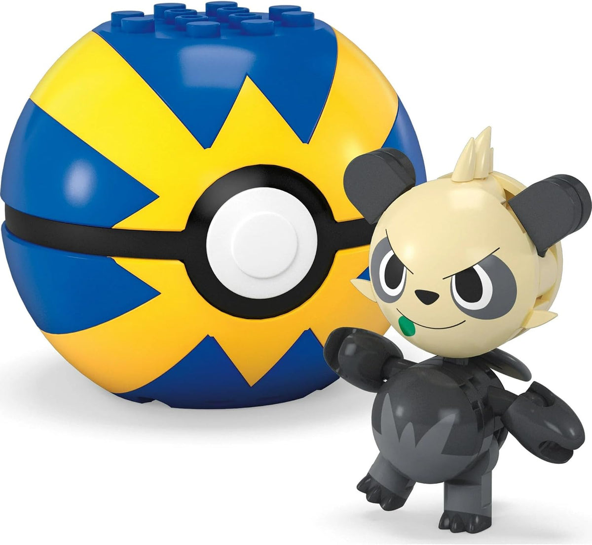 MEGA Kit de Montagem Pokémon Pancham, Figura de Ação Articulada (26 Peças) para Crianças