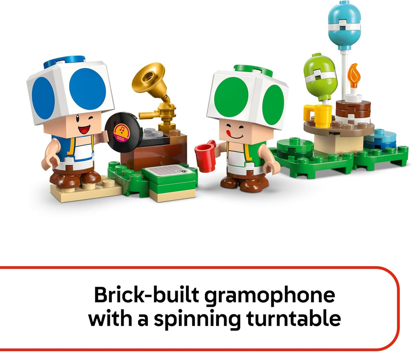 LEGO Super Mario Party na Casa do Toad - Conjunto Interativo com 2 Figuras, Cozinha, Quarto e Mesa de Piquenique - Presente Ideal para Crianças a partir de 7 Anos - 72041