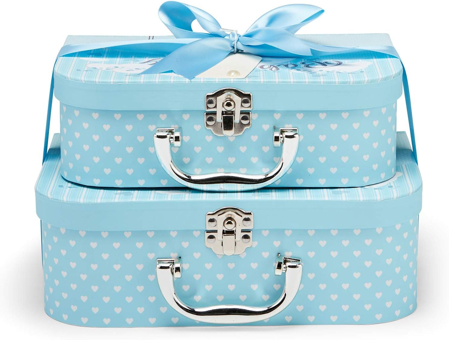 Cesta de presente para bebê recém-nascido - Caixas de lembrança embaladas à mão, urso de pelúcia macio, presente para bebê recém-nascido