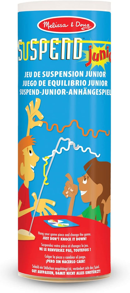 Melissa &amp; Doug suspenden juegos familiares para niños y adultos | Juego de mesa de juguete de equilibrio de torre apilable | Juegos de actividades para regalos familiares | Juegos de viaje al aire libre para niños de 8 a 12 años | Juegos