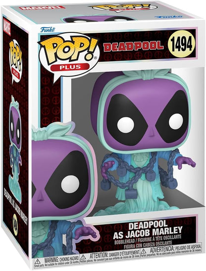 Funko Pop! Plus: Clássicos Literários do Deadpool Ghosr Christmas Past – Deadpool Ghosr Christmas Past Fantasma do Natal Passado - Figura de Vinil Colecionável - Ideia para Presente - Produtos Oficiais