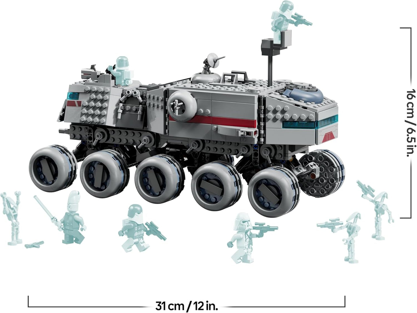LEGO Star Wars 75413 Juggernaut da República - Brinquedo de Construção com 3 Figuras de Droides e 5 Minifiguras, incluindo Ki-Adi-Mundi com Sabre de Luz - Presente para Meninos a partir de 9 Anos e Fãs de The Clone Wars