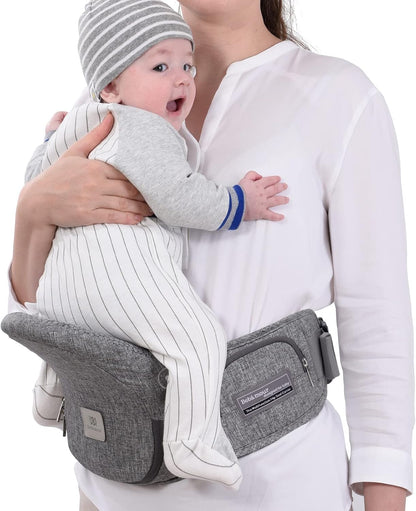 Bebamour porta-bebês assento quadril 0-36 meses leve 3 em 1 porta-bebês recém-nascido para criança hipseat (com extensor de cintura, série dobrável