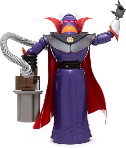 Disney Figura de ação interativa e falante do Imperador Zurg, oficial da Store, do filme Toy Story da Pixar, 38 cm/15 polegadas. Brinquedo do vilão com 9 frases em inglês, interage com outros personagens, para crianças a partir de 3 anos.