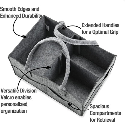 PandaEar Organizador de fraldas portátil para bebês meninos e meninas, ideal para viagens e para guardar itens do bebê. Organizador dobrável com divisórias.