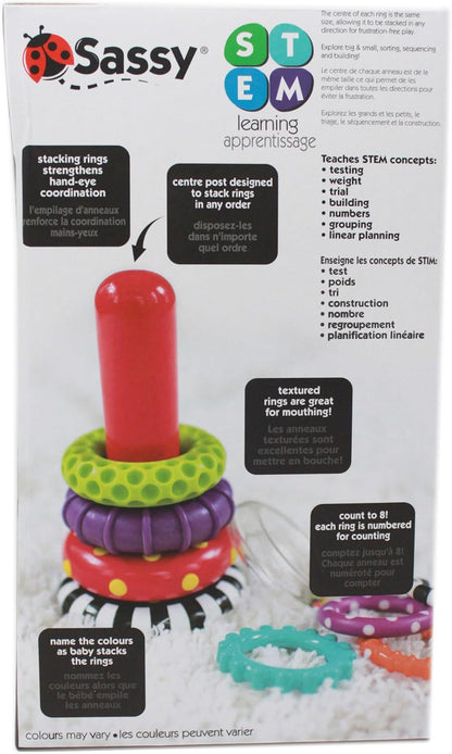 Sassy Baby Circle Stacks - 6m+, Mixto
