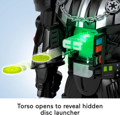 Fisher-Price Imaginext STAR WARS Darth Vader Robô de 60 cm de altura, com luzes, sons e chave de metal do Stormtrooper para crianças a partir de 3 anos, HXG51