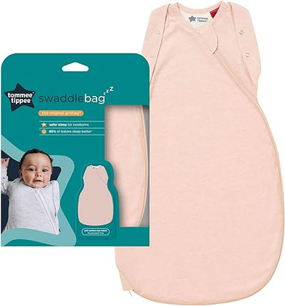 Tommee Tippee Saco de dormir para bebé, The OriginalGrobag, Diseño moderno y saludable, Tejido suave rico en algodón, 6-18 m, 1,0 TOG, Rubor