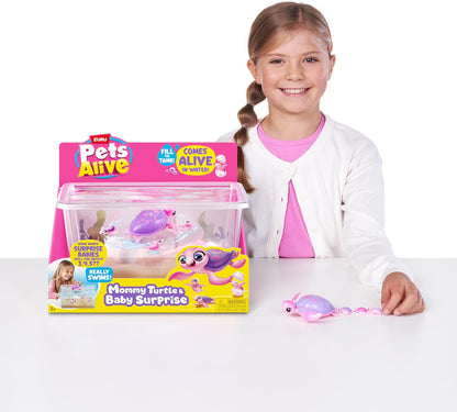 Pets Alive Mama Turtle Surprise da ZURU, robô de brinquedo tartaruga de estimação