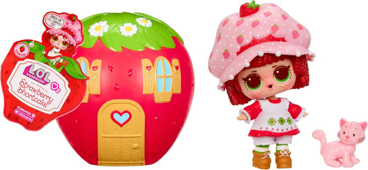 L.O.L. Surprise! Loves Strawberry Shortcake Tots – Bonecas colecionáveis com 7 surpresas, incluindo pet, roupas, sapatos, chapéu e um playset de casa de morango que se transforma; modelos variados