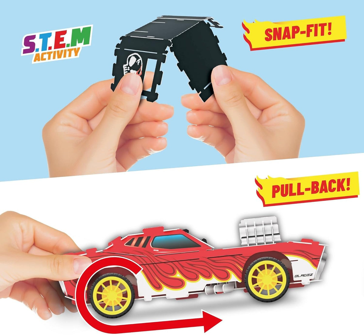 Toy Racer Kit BLADEZ Hot Wheels Toyz Pull Back Racer Kit Set - Street Racers Twin Pa ...