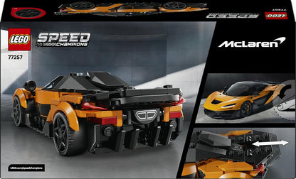 LEGO Speed Champions McLaren W1 Supercar - Kit de Modelo de Carro com Minifigura Colecionável de Piloto - Ideia de Presente de Aniversário para Meninos a partir de 9 Anos e Fãs de Automobilismo - 77257