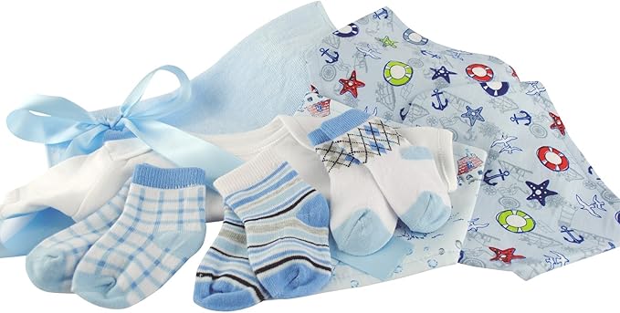 Conjunto de 4 caixas de cupcakes com meias para bebês