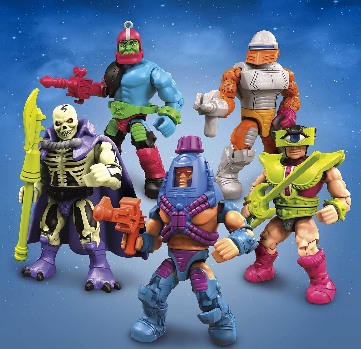 MEGA Pacote com 5 Bonecos Masters of the Universe