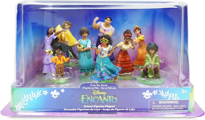 Disney Store Playset oficial de estatuetas Encanto Deluxe, Encanto, 9 peças, figuras detalhadas do Encanto, incluindo Mirabel, Dolores, Camilo, Bruno, Antonio, Luisa, Isabela, Julietta e Pepa, para maiores de 3 anos