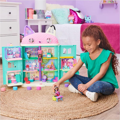 Gabby's Dollhouse Conjunto Cat-tivity com Gabby e figura de gato, 2 acessórios, caixa surpresa e mobília, adequado para crianças a partir de 3 anos.
