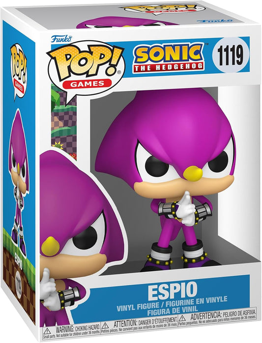 Funko Pop! Games: Sonic - Espio the Chameleon - Sonic the Hedgehog - Figura de vinil colecionável - Ideia para presente - Produtos oficiais - Brinquedos para crianças e adultos - Fãs de videogames