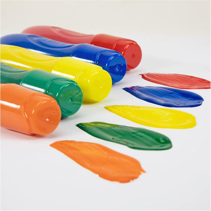 Galt Toys, Squeeze 'n Brush - Cinco cores clássicas, canetas de tinta com ponta de pincel, para crianças a partir de 3 anos