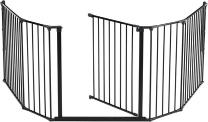 BabyDan Panel de extensión de 33 cm para puerta de seguridad y separador de ambientes BabyDan FLEX, negro