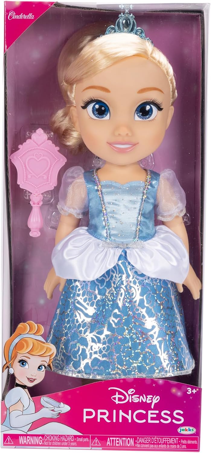 Disney Boneca Princess My Friend Cinderela 35 cm – Disney 100 Anos de Magia, Novo Visual Platinum