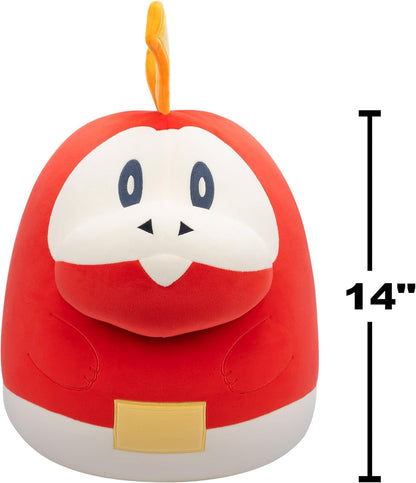 Squishmallows Pelúcia Pokémon Fuecoco original de 14 polegadas - Adicione Fuecoco ao seu esquadrão, Pelúcia média de bicho de pelúcia ultramacio, Pelúcia oficial Kelly Toy