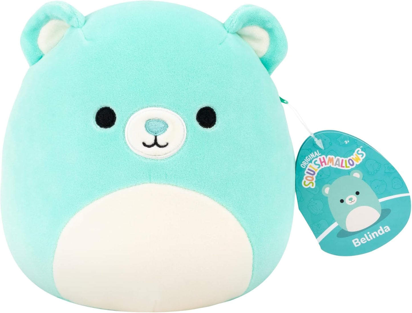 Squishmallows Original Belinda, a Ursinha Azul-petróleo de 19 cm - Brinquedo de Pelúcia Colecionável Oficial, Macio e Adorável para Crianças, Ideal para Meninas e Meninos a partir de 3 Anos