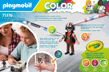Playmobil  71376 Color Hot Rod, diversão criativa para fãs de carros, com marcadores solúveis em água e vários acessórios, dramatização divertida e imaginativa, conjuntos de jogos artísticos adequados para crianças de 5 anos ou mais