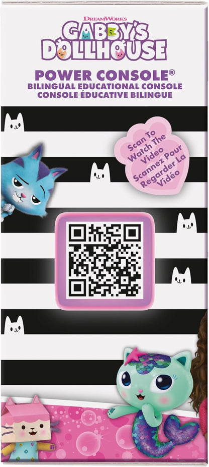 Lexibook, Casa de Bonecas da Gabby, Power Console®, Console de jogos educativos bilíngue INGLÊS/FRANCÊS com 100 atividades, Tela colorida, JCG100GDHi1