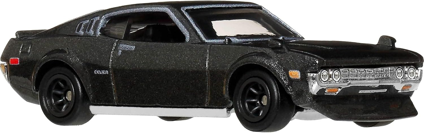 Hot Wheels 1977 Toyota Celica (RA28) Car Culture Vehicle, Miniatura Premium em Escala 1:64 com Pneus Real Riders e Carroceria e Chassi em Metal, JKD98