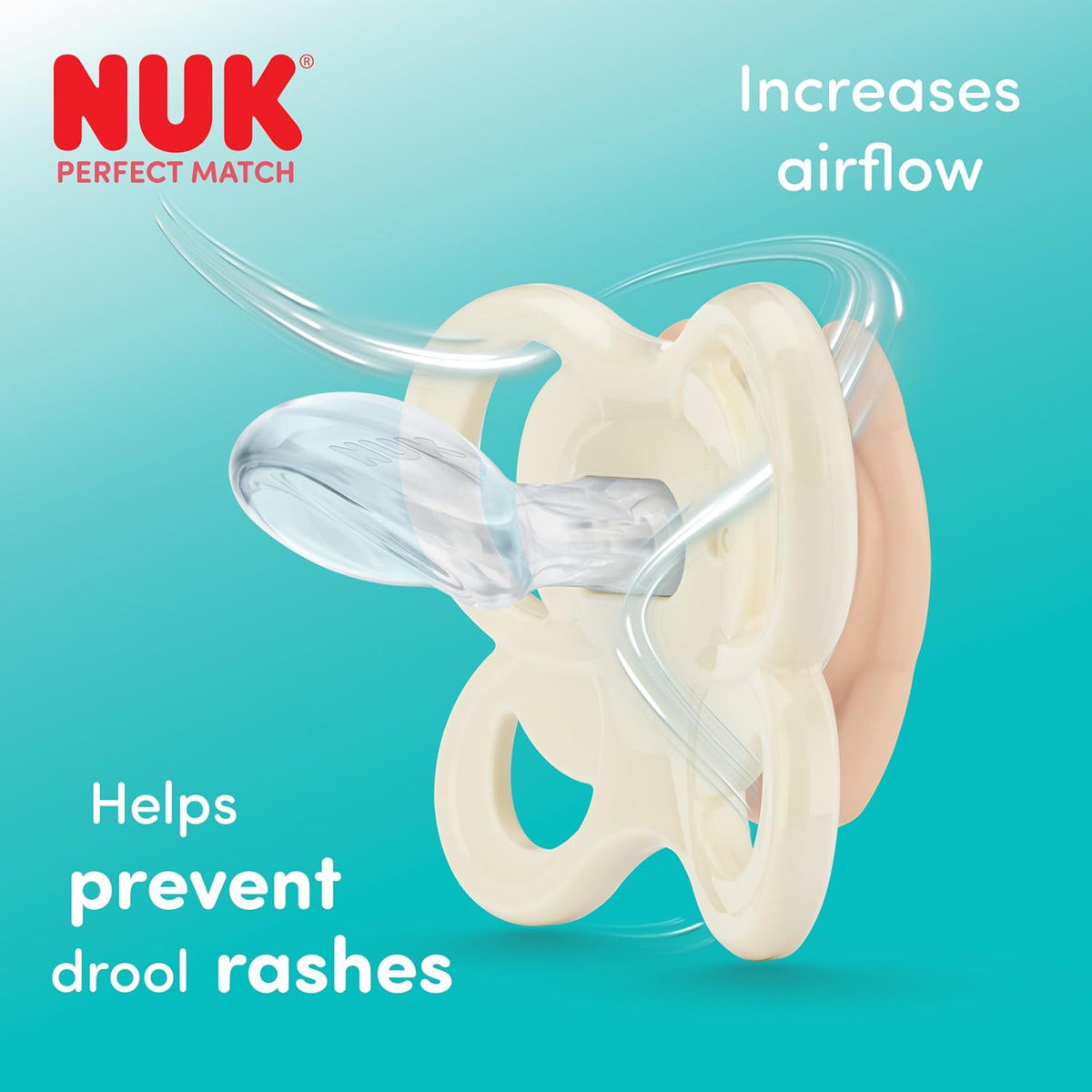 NUK Conjunto de Mamadeiras e Chupeta Perfect Match para Recém-nascidos | 0-3 Meses | 2 Mamadeiras Anticólicas (150 ml, 260 ml), 1 Chupeta Perfect Match Air | Arco-íris | Kit com 3 itens