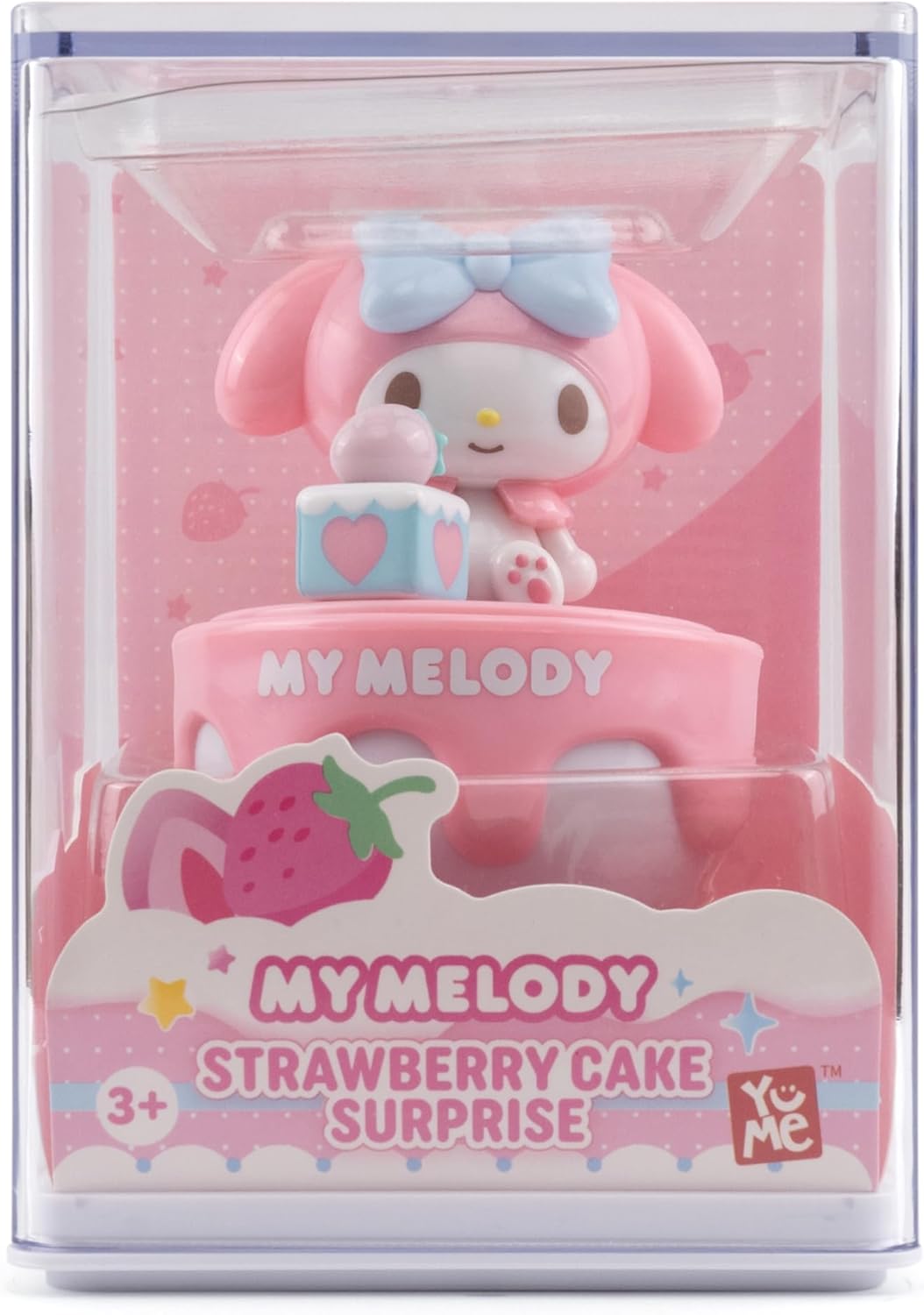 Bandai Sanrio Cápsula de 50º Aniversário Hello Kitty e Amigos – Figura Colecionável da My Melody de 8cm com Caixa de Exibição, Presentes Fofos da Sanrio, Colecionáveis Hello Kitty da Sanrio e Presentes de Anime para Meninas