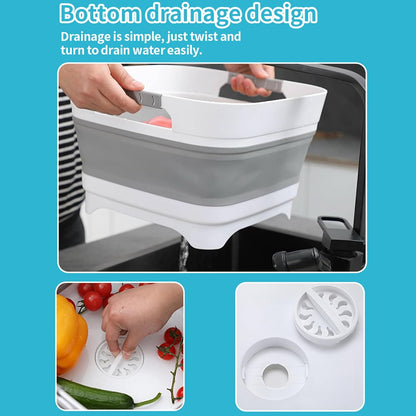 PandaEar Bacia dobrável para lavar mamadeiras e outros itens essenciais do bebê, como mamadeiras, bomba de amamentação, além de ser ideal para cozinha, camping e viagens.