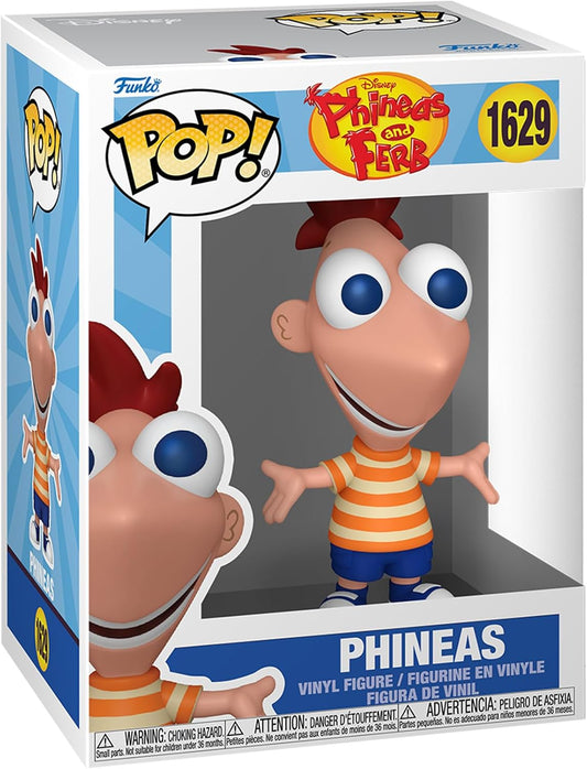 Funko Pop! Disney: Phineas e Ferb - Phineas - Figura de Vinil Colecionável - Ideia de Presente - Produto Oficial - Brinquedos para Crianças e Adultos - Fãs de Anime - Figura para Colecionadores e Exibição