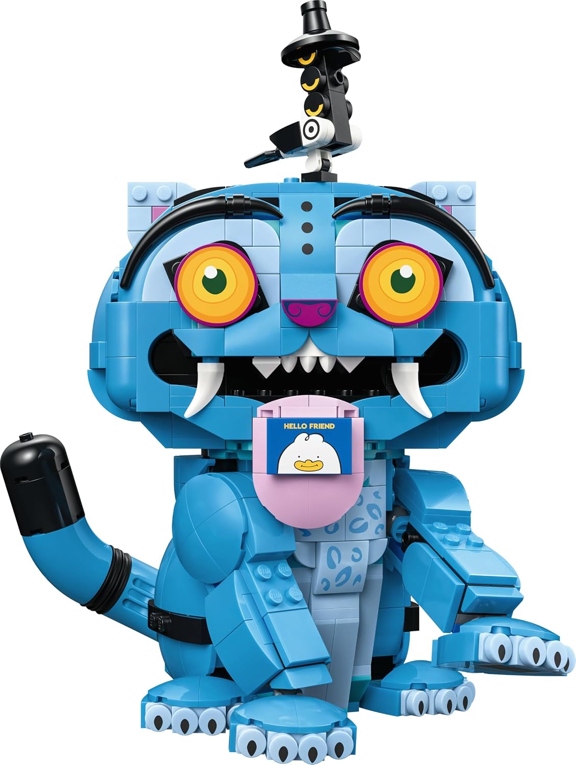 LEGO K-Pop Demon Hunters – Derpy Tiger e Sussie Bird – Brinquedo K-Pop com 2 figuras de animais e vaso de flores – Decoração para quarto infantil – Presente musical para meninas e meninos a partir de 9 anos e fãs de filmes – 72537