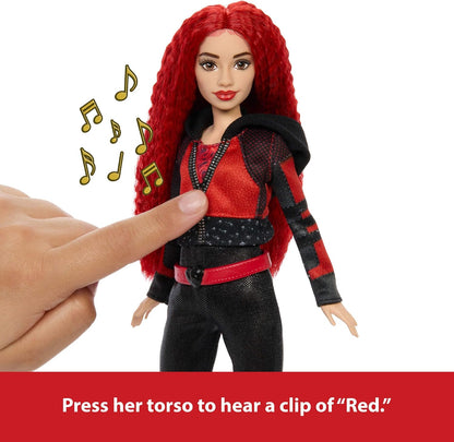 Boneca Disney Descendentes 4: A Ascensão de Red – Boneca que Canta com Roupas e Acessórios Inspirados no Filme, Canta, HWT96