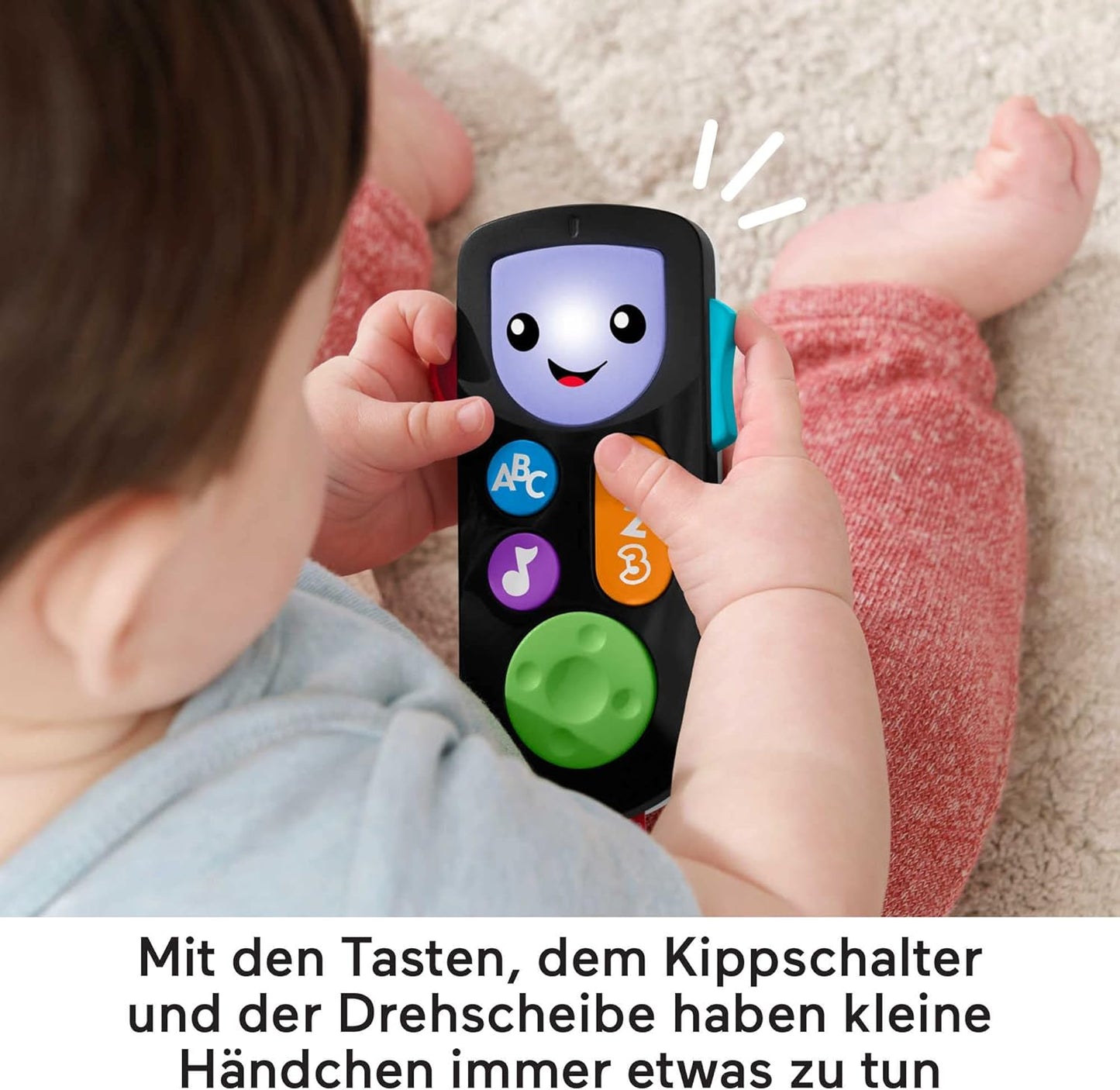 Fisher-Price Controle remoto Stream and Learn, versão alemã, francesa, controle remoto Laugh & Learn Stream & Learn - edição em inglês do Reino Unido