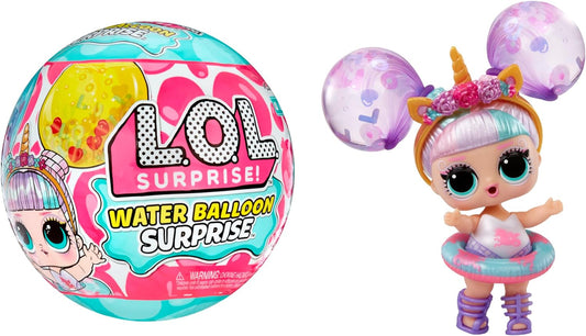 LOL Surprise Surpresa de balão de água - Bonecas colecionáveis de edição limitada com cabelo de balão de água - 4 maneiras de brincar, incluindo balões brilhantes e brincadeiras aquáticas - Ótimo para meninas a partir de 3 anos