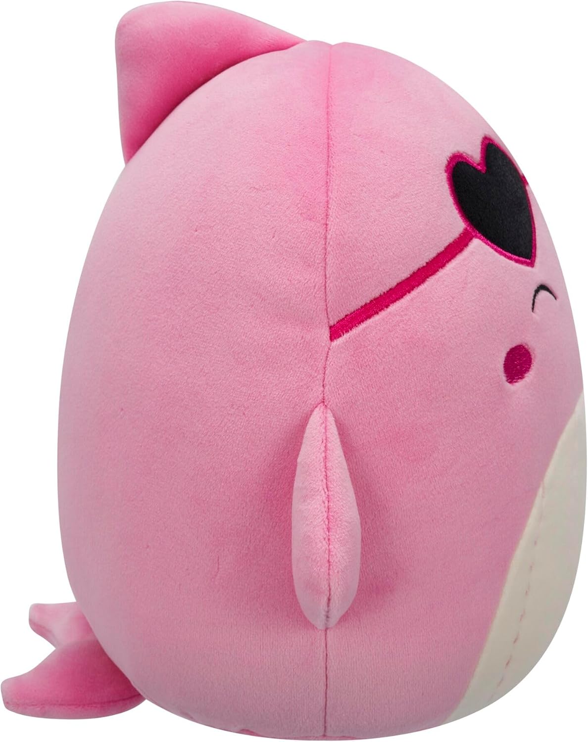 Squishmallows Original Val, a Baleia Rosa de 19 cm com Óculos de Sol em Formato de Coração - Pelúcia para o Dia dos Namorados
