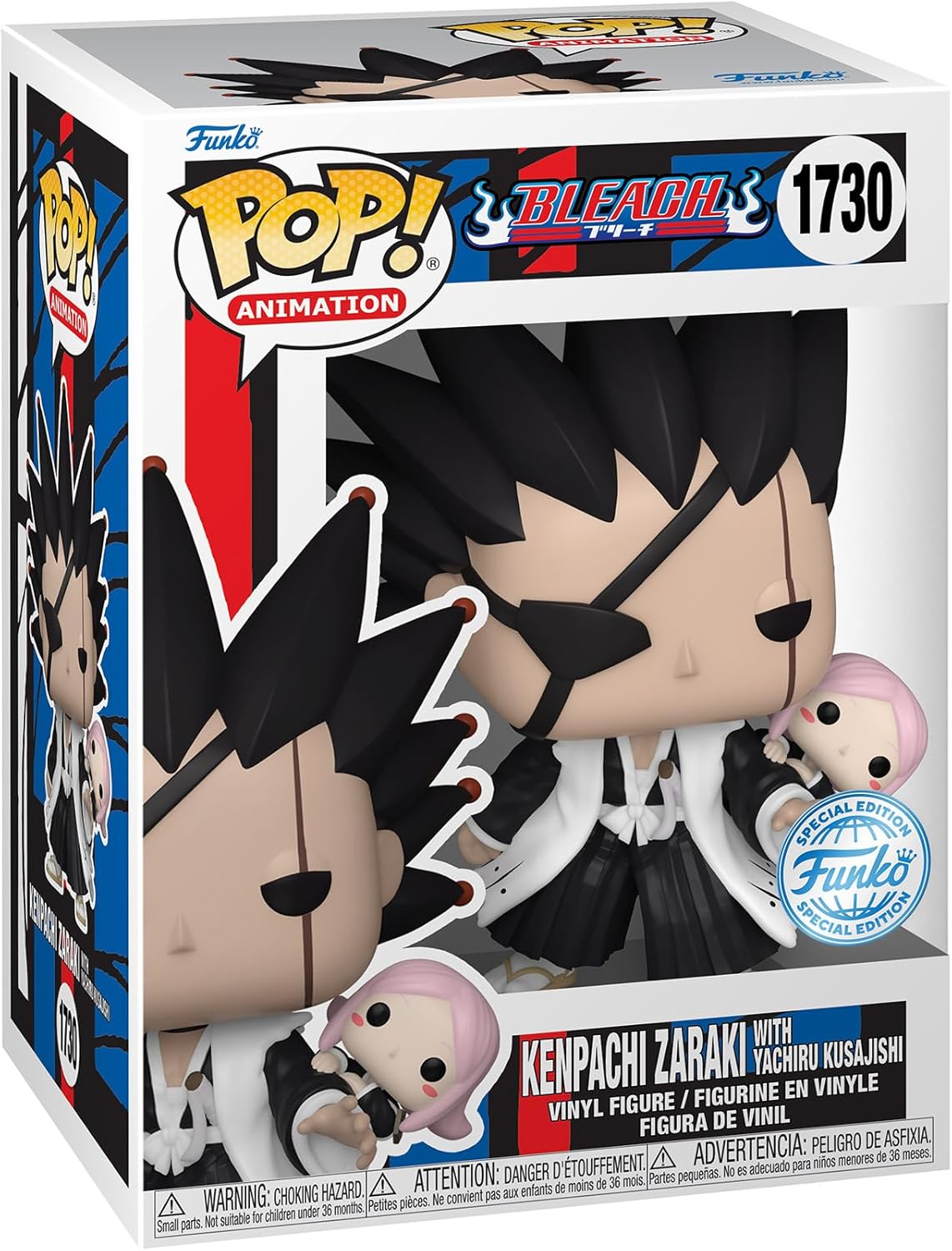 Funko POP! Animation: BLEACH - Kenpachi com Yachiru - Bleach - Figura de vinil colecionável - Ideia para presente - Produtos oficiais - Brinquedos para crianças e adultos - Fãs de anime
