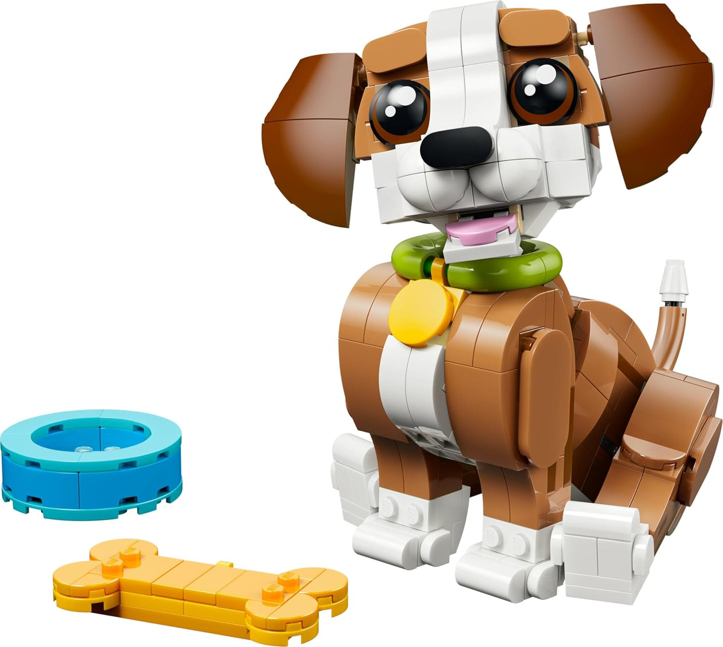 LEGO Creator 3 em 1 Animais Fofos: Cachorrinho de Brinquedo Divertido - Figura de Animal de Estimação que se Transforma em Esquilo ou Pato - Presente de Aniversário Criativo para Meninas e Meninos a partir de 8 Anos - 31382