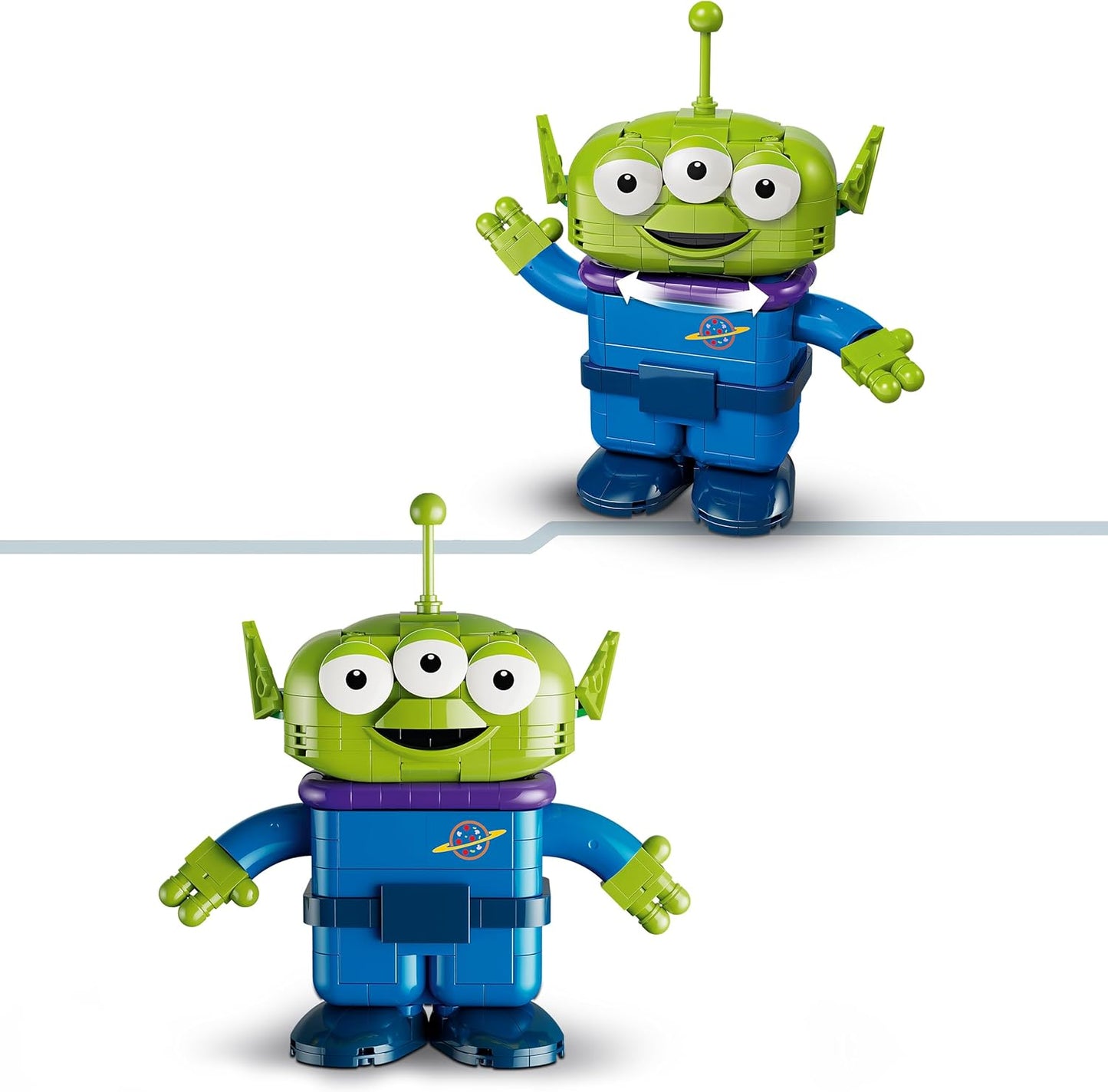 LEGO|Disney Pixar Alien com passeio de foguete na Pizza Planet - Brinquedo de nave espacial com figura de alienígena para decoração de quarto infantil - Presente para meninos e meninas a partir de 9 anos e fãs de Toy Story - 43307