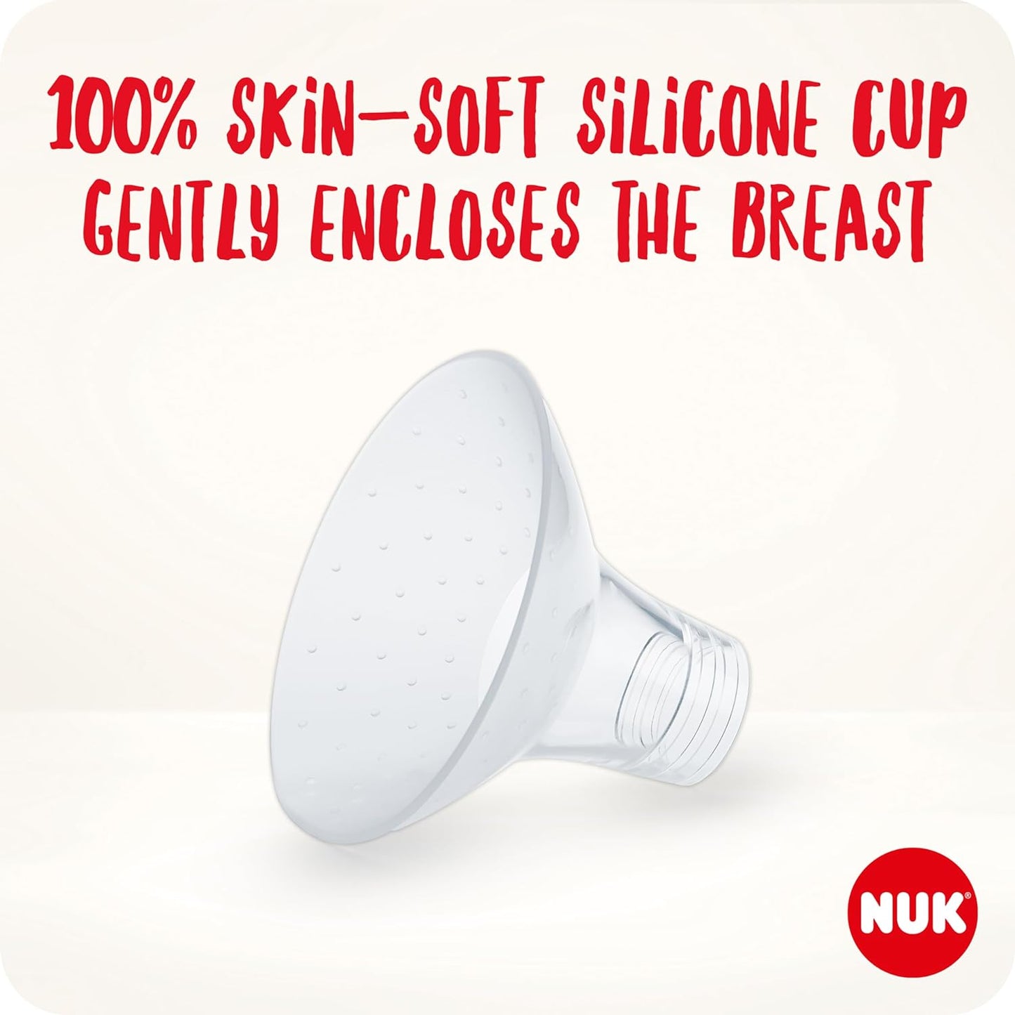NUK  Bomba tira leite elétrica macia e fácil | Copos macios 100 por cento de silicone | Pequeno, leve, silencioso | Bateria recarregável para viagens | Copos de 24 mm e 27 mm | 1 x mamadeira de combinação ideal