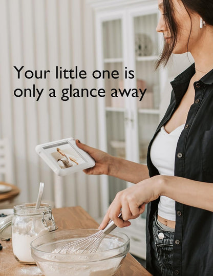 Monitor de bebê com vídeo Momcozy, monitor de bebê HD 1080P de 5" com câmera e suporte de parede, visão noturna infravermelha, bateria de 5000 mAh, áudio bidirecional, sensor de temperatura, canções de ninar, alcance de 300 metros, BM01