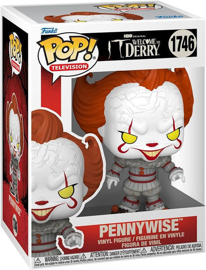 Funko POP! TV: Welcome to Derry – Pennywise - Figura de vinil colecionável - Ideia para presente - Produtos oficiais - Brinquedos para crianças e adultos - Fãs de TV - Figura modelo para colecionadores e exibição